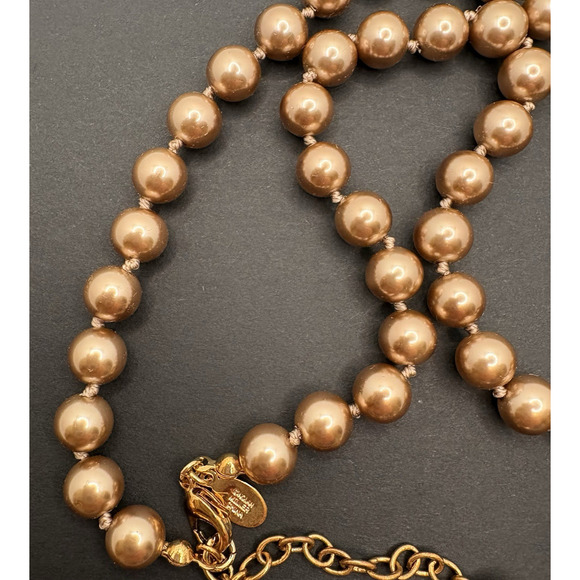 Vintage Nolan Miller Glamour Collection Simulated Pearl Blooming Flower Necklace - Picture 7 of 11